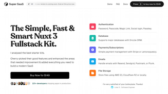 Screenshot of Super SaaS
